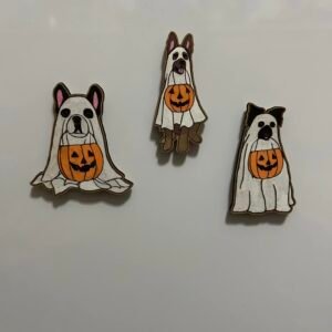 Cute ghost sheet dog magnets