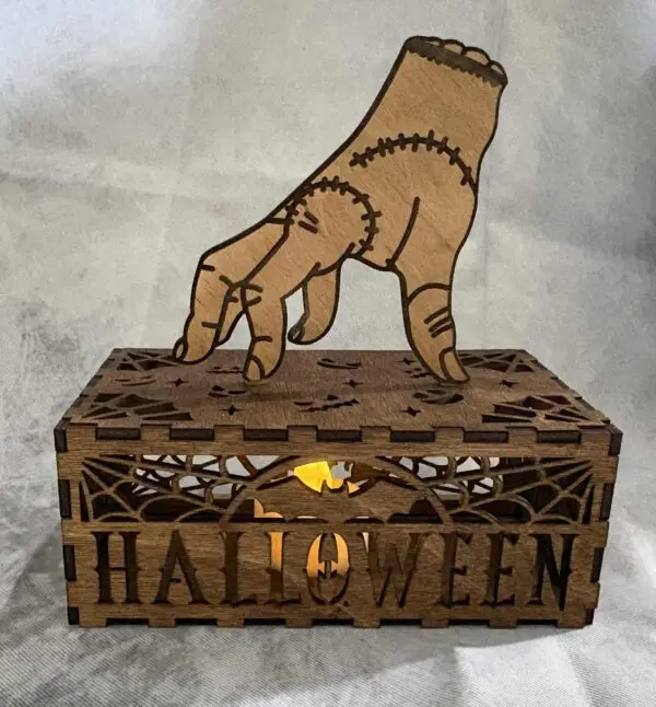 Addam's Family "Thing" Halloween light up box