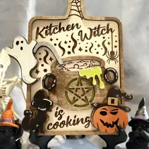 Kitchen witch cutting board