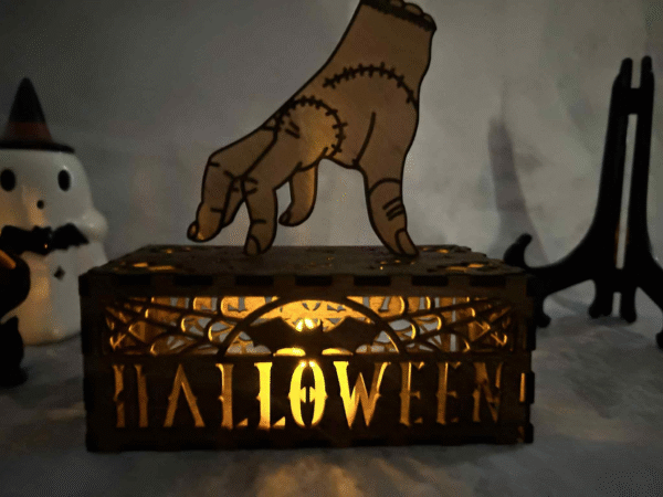 Addam's Family "Thing" Halloween light up box - Image 5