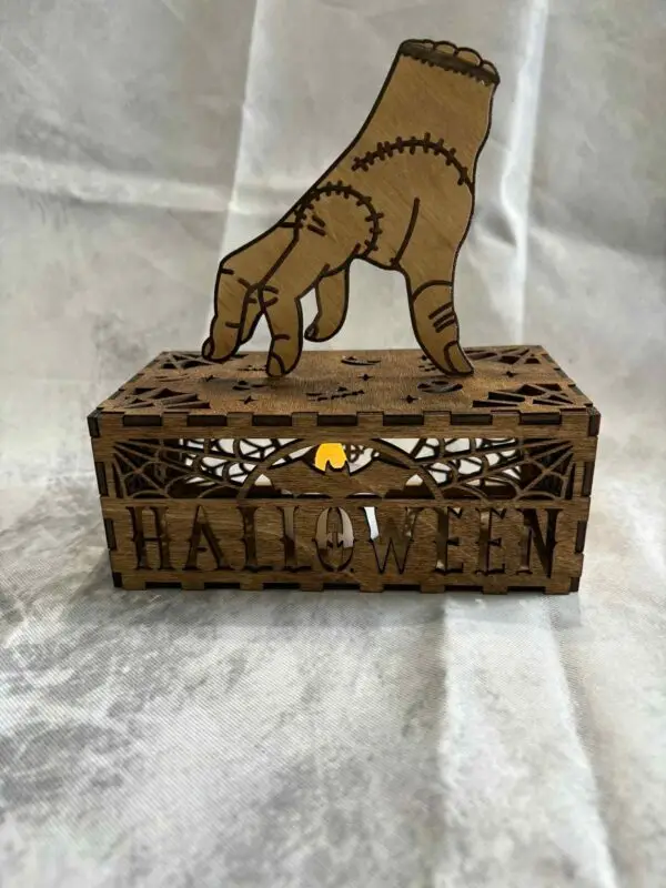 Addam's Family "Thing" Halloween light up box - Image 2