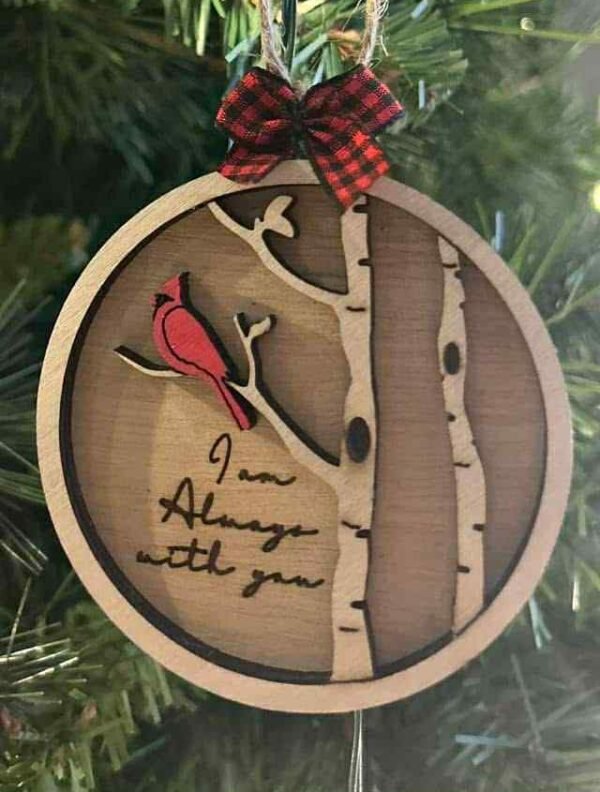 I am always with you cardinal ornament