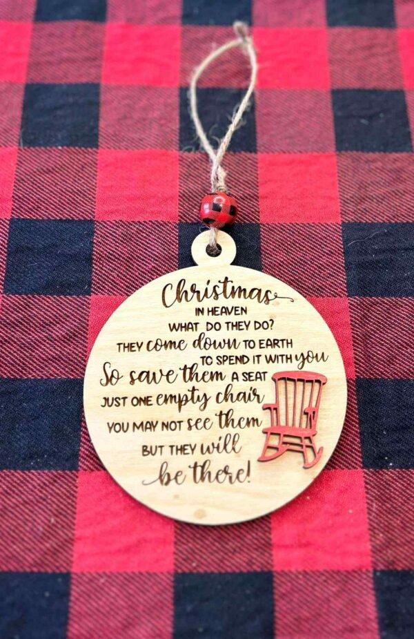 Christmas in Heaven ornament