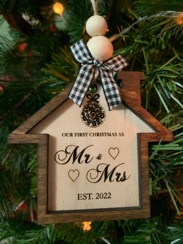 First Christmas as Mr. & Mrs. ornament - Image 5
