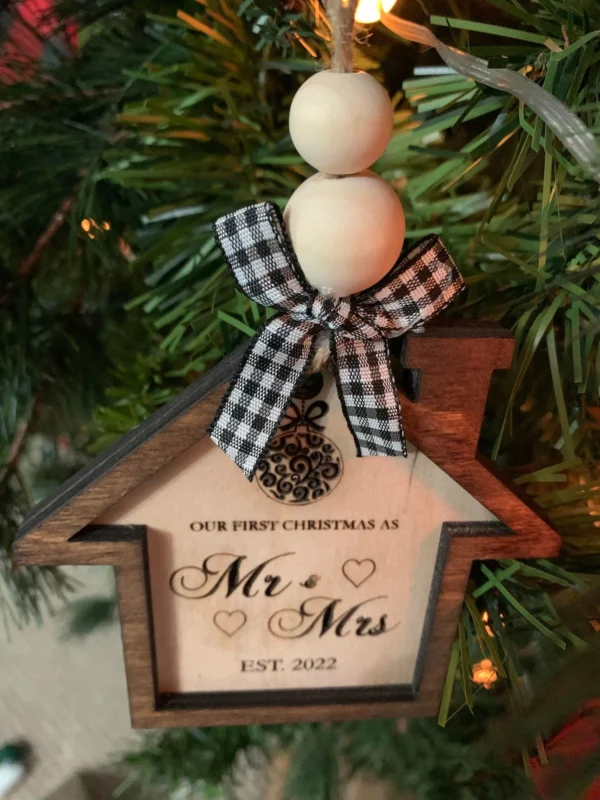 First Christmas as Mr. & Mrs. ornament - Image 4