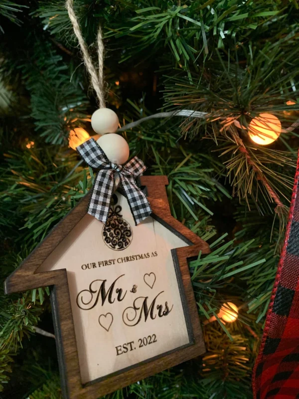 First Christmas as Mr. & Mrs. ornament - Image 3