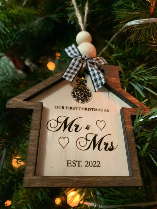 First Christmas as Mr. & Mrs. ornament - Image 2
