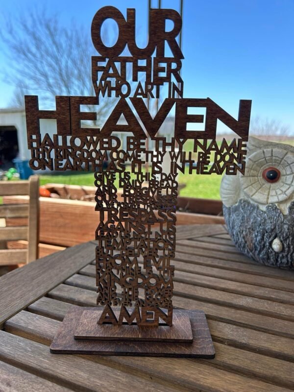 Our father in Heaven cross - Image 3