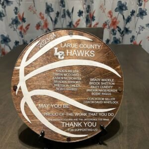 Coaches plaque