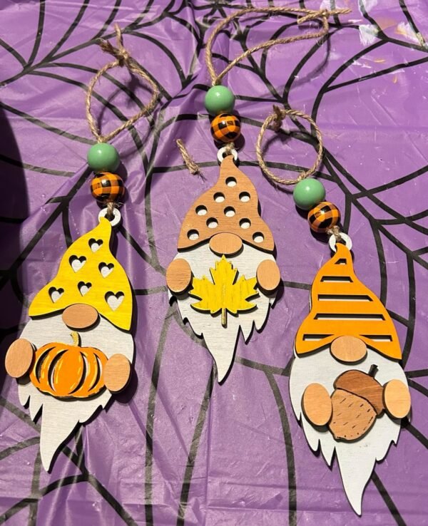 Gnome Thanksgiving ornaments
