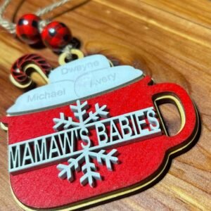 Personalized cocoa ornament