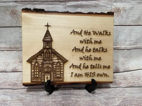 Custom engraved wood slab - Image 2